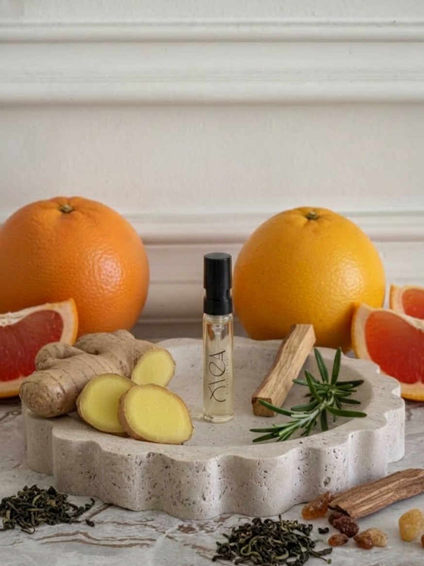 OYEA Essence 2ml luxury-inspired oil-based perfume sample vial.