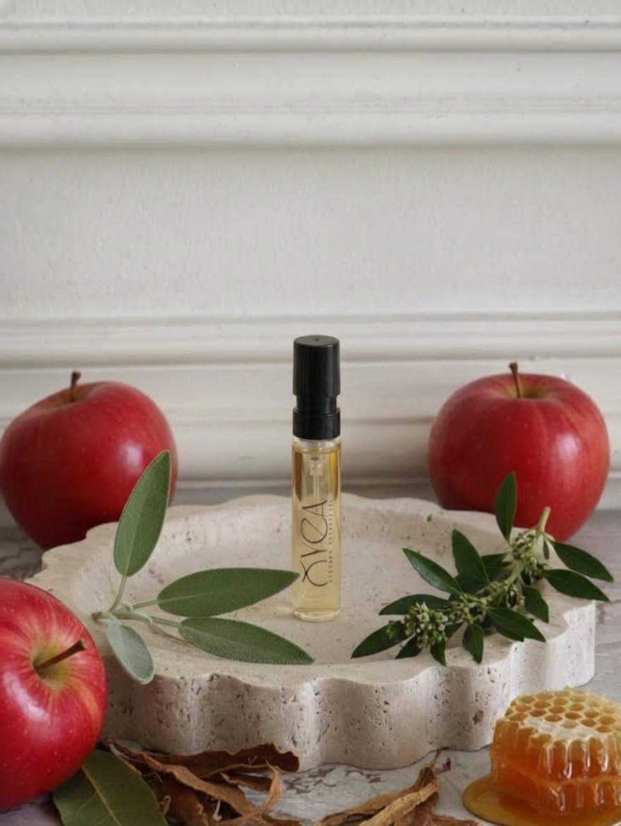 OYEA Essence 2ml luxury-inspired oil-based perfume sample vial.