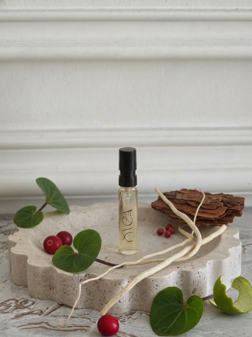 OYEA Essence 2ml luxury-inspired oil-based perfume sample vial.
