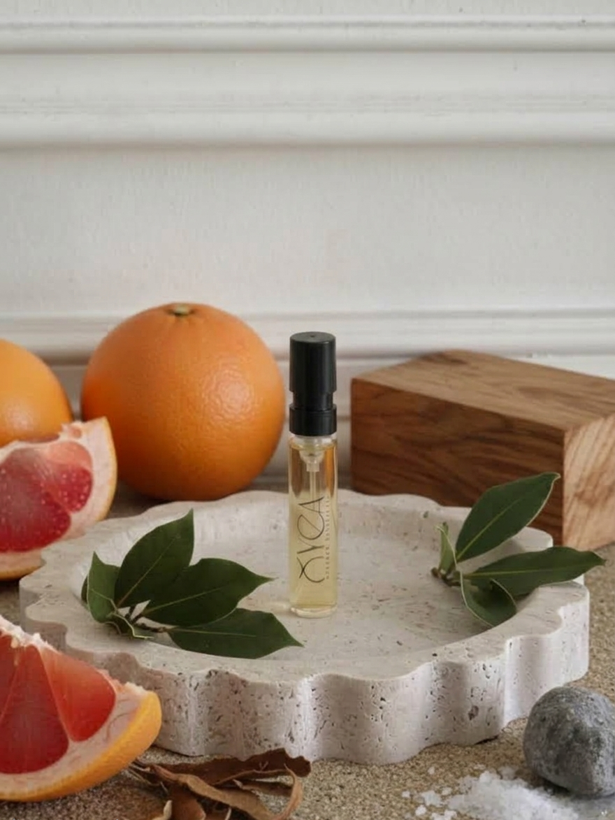 OYEA Essence 2ml luxury-inspired oil-based perfume sample vial.