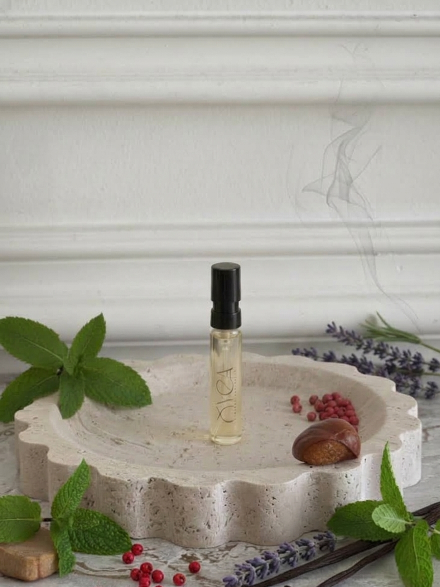 OYEA Essence 2ml luxury-inspired oil-based perfume sample vial.