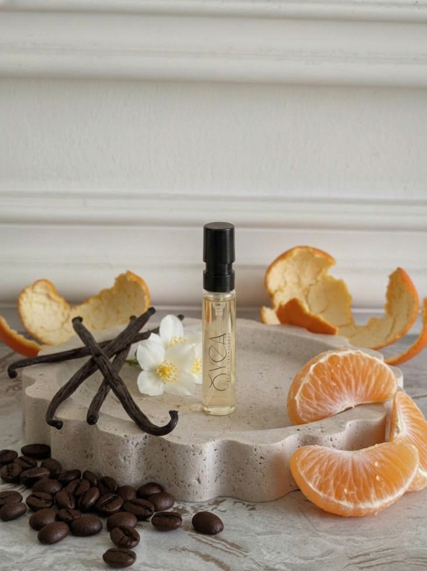 OYEA Essence 2ml luxury-inspired oil-based perfume sample vial.