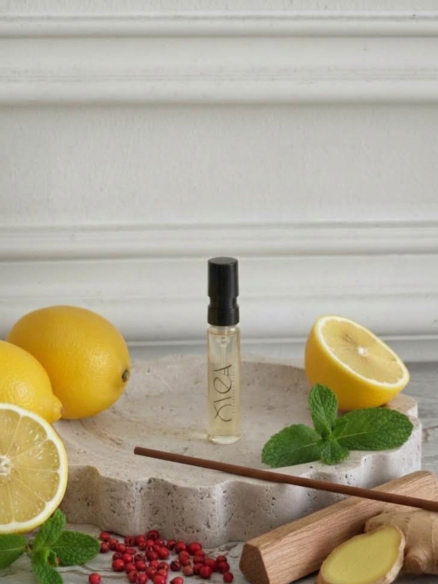 OYEA Essence 2ml luxury-inspired oil-based perfume sample vial.